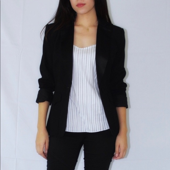 Pinstriped Strappy Blouse - Picture 3 of 5